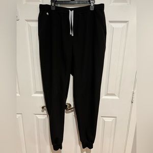 Figs Zamora Jogger scrub pant. Black. XXL Tall. EUC. OG SCRUNCHY WAIST BAND.